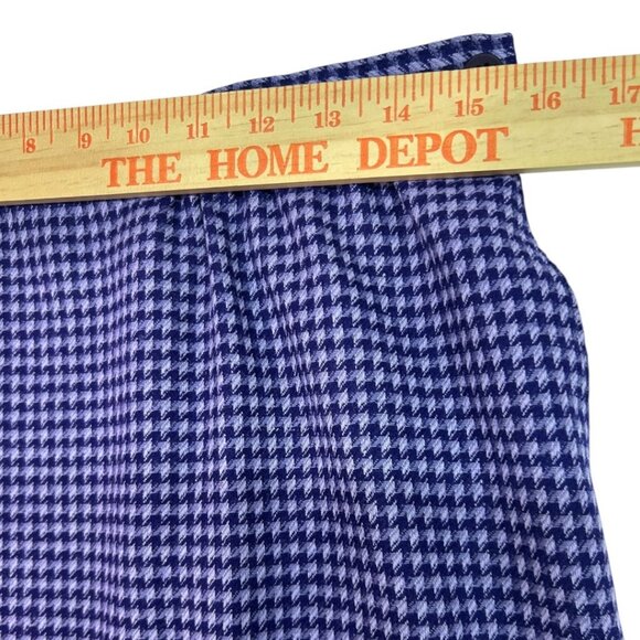 Vintage‎ Pendleton Purple Houndstooth Wool Skirt - Women's Size 12 - Picture 3 of 5